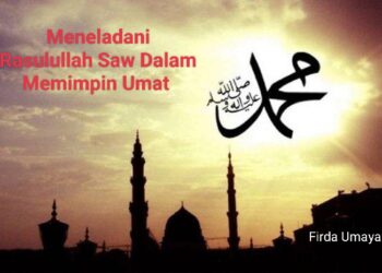 Ilustrasi Kalifagrafi Nabi Muhammad SAW. FOTO/Firda Umayah
