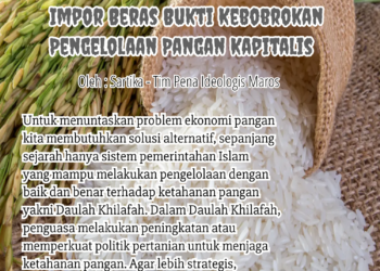 Impor Beras Bukti Kebobrokan Pengelolaan Pangan Kapitalis